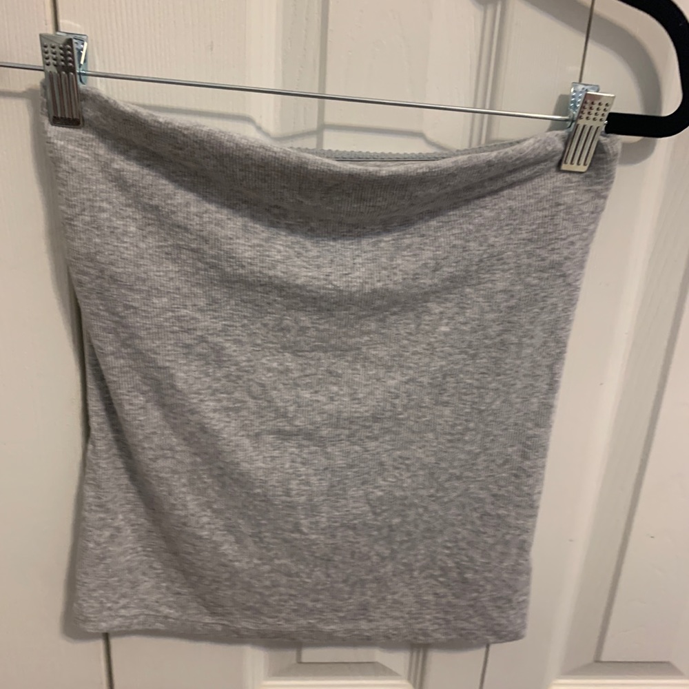grey aerie tube top not cropped